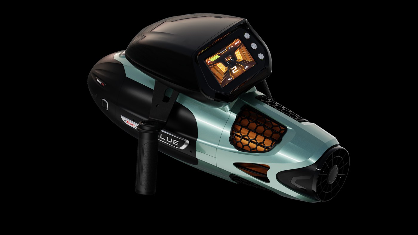 Sublue Vapor Pro underwater scooter in Azure Silver